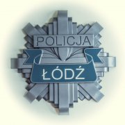 policyjna gwiazda z napisem Łódź