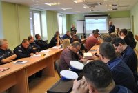 Spotkanie z zawodowym mediatorem w Komendzie Miejskiej Policji w Łodzi