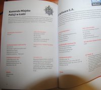 Oferta Komendy Miejskiej Policji w Łodzi w broszurce informacyjnej.