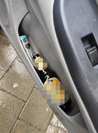 Alkohol znaleziony w samochodzie sprawcy