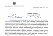 Pismo Komendanta Głównego Policji