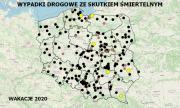 Mapa wypadków drogowych