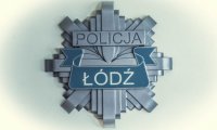 Odznaka policyjna z napisem Łódź