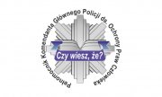 Gwiazda policyjna z napisem &quot;Czy wies, że&quot;