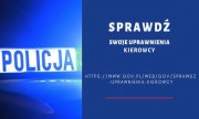 Plakat zachęcający do sprawdzenia swoich uprawnień do kierowania