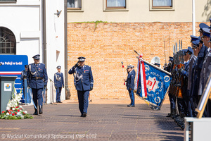 Przybycie na uroczystość Łódzkich Wojewódzkich obchodów święta Policji I Zastępcy Komendanta Głównego Policji.