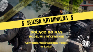 Napis służba kryminalna.