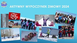 Plakat promujący aktywny i bezpieczny wypoczynek.