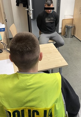 Zatrzymany podczas przesłuchania z policjantem.