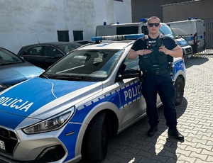 Policjant, który zatrzymał złodzieja sklepowego po służbie.