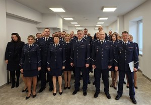 Wspólne zdjęcie Kadry Kierowniczej Komendy Miejskiej Policji w Łodzi.
