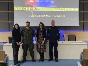 Na zdjęciu organizatorzy spotkania i prelegenci.