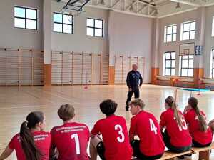Naczelnik Wydziału Prewencji Komendy Miejskiej Policji w Łodzi - komisarz Kamil Olczyk otwiera zawody.