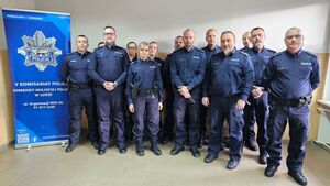 Wspólne zdjęcie dzielnicowych z Bałut.