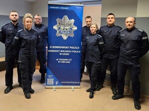 Wspólne zdjęcie dzielnicowych z Górnej.