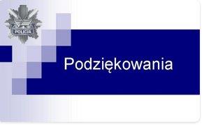 Napis podziękowanie.