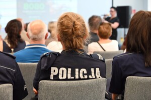 Policjanci w trakcie wykładu.