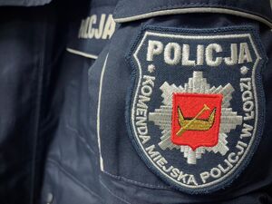 Naszywka Komendy Miejskiej Policji w Łodzi.