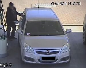 podejrzewany podczas tankowania