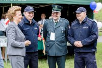 szefowie służb mundurowych rozmawiają z Prezydent Miasta Łodzi